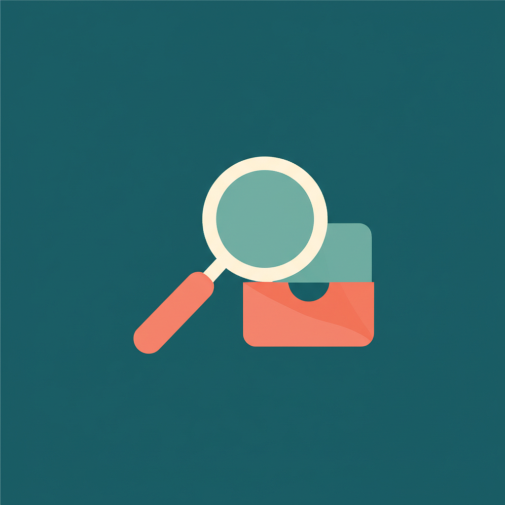 Magnifying glass icon — search everything