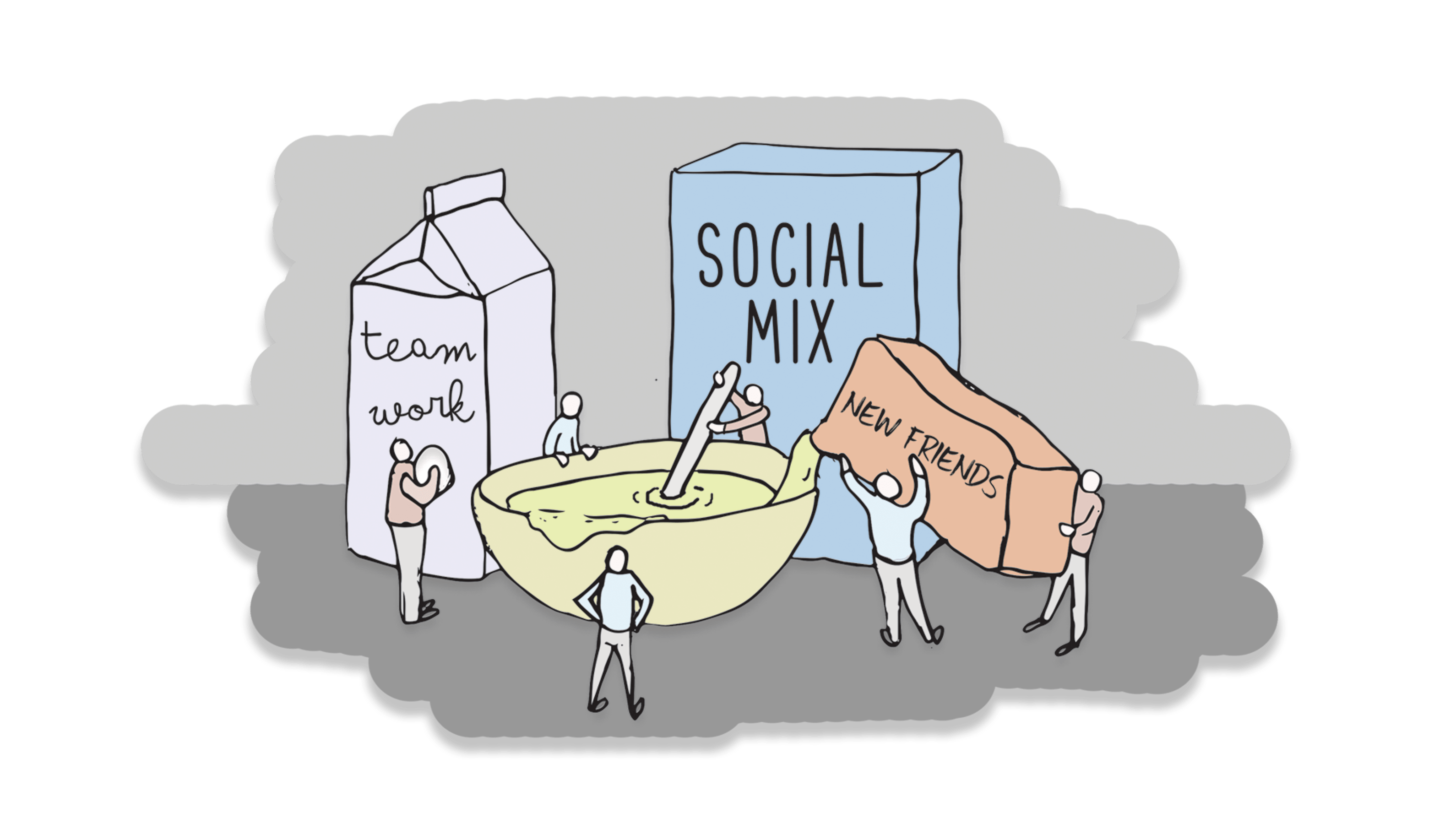 Social mixing at escape rooms