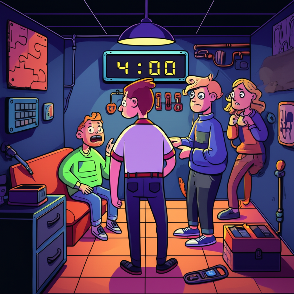 The Last-Minute Genius - escape room player type illustration