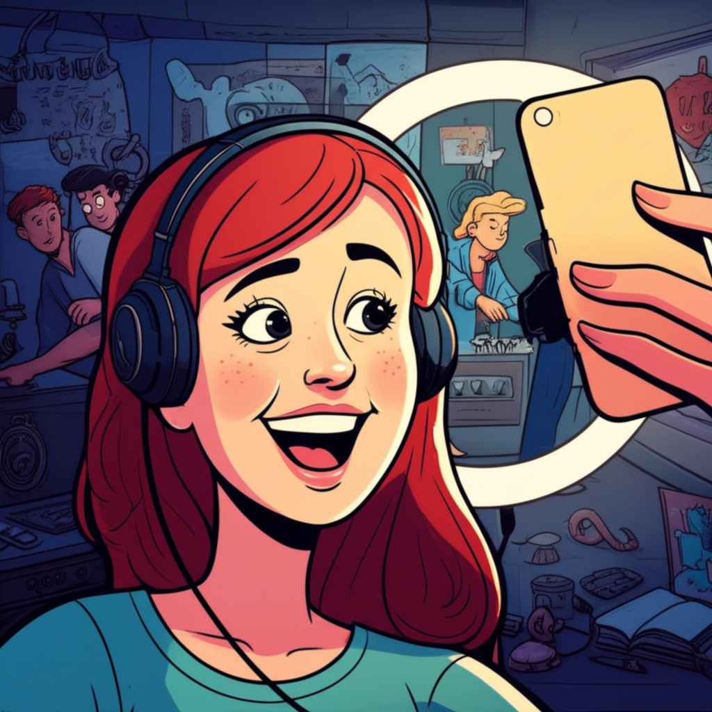 The Live Streamer - escape room player type illustration