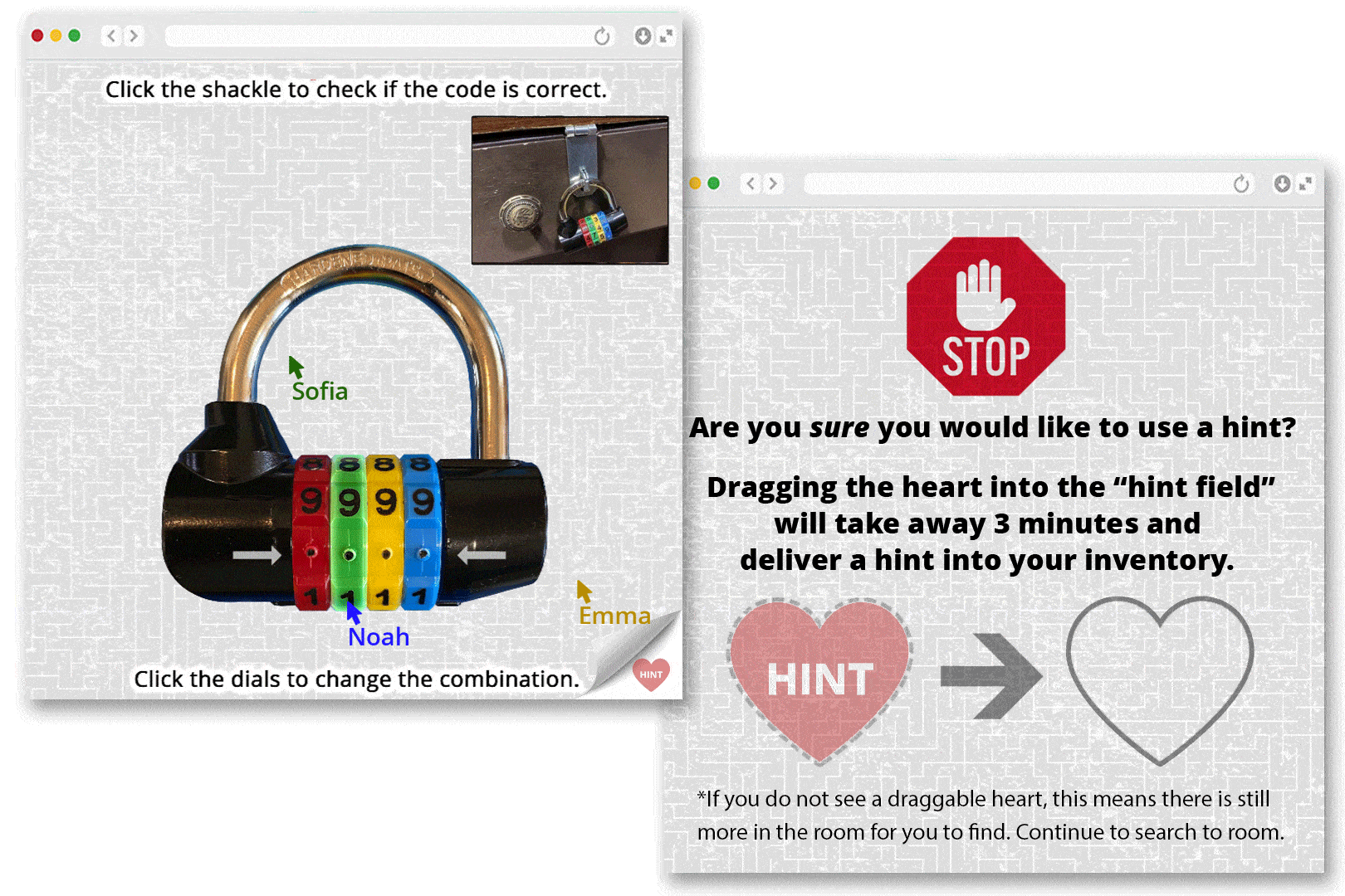Hint system demonstration